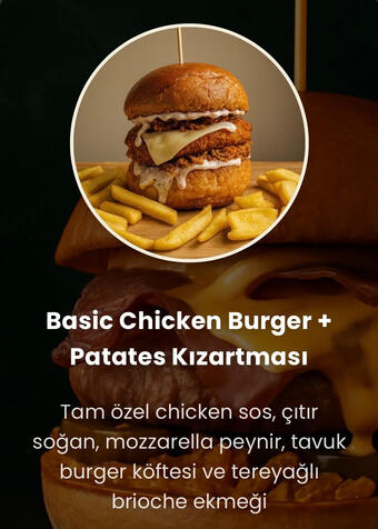 Chicken Basıc basic burger